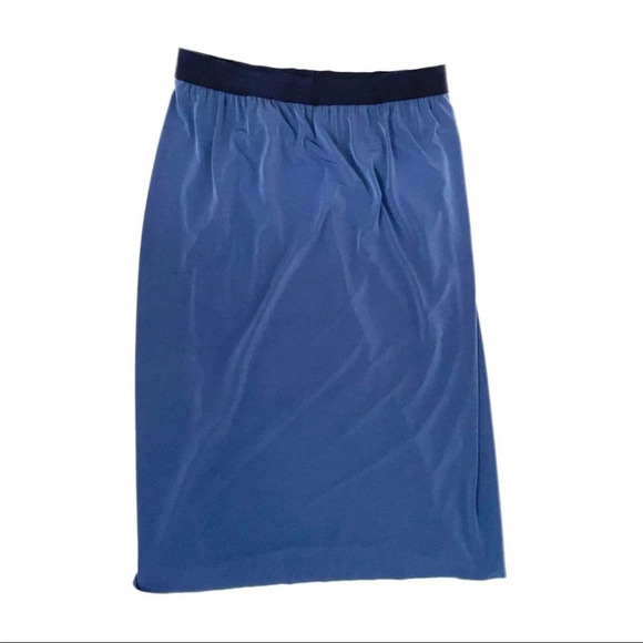 NEW Elie Tahari Silk Pleated Eloise Midi Skirt Blue Bliss Size Medium - Picture 7 of 8